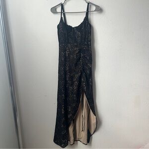 Urban Outfitters Black and Beige Lace Maxi Small